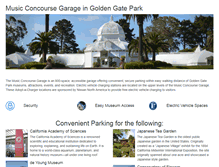 Tablet Screenshot of goldengateparking.com